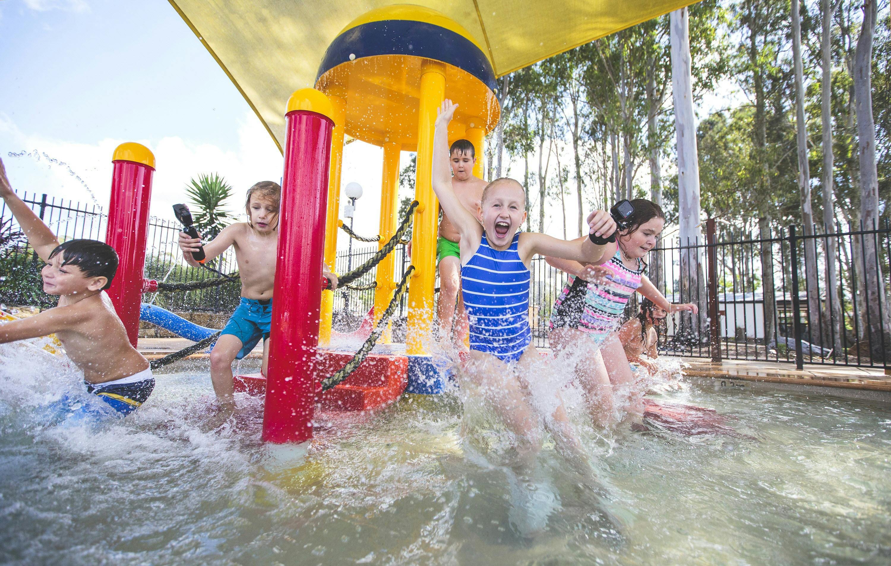 BIG4 Karuah Jetty Port Stephens Family Friendly kids splash play area