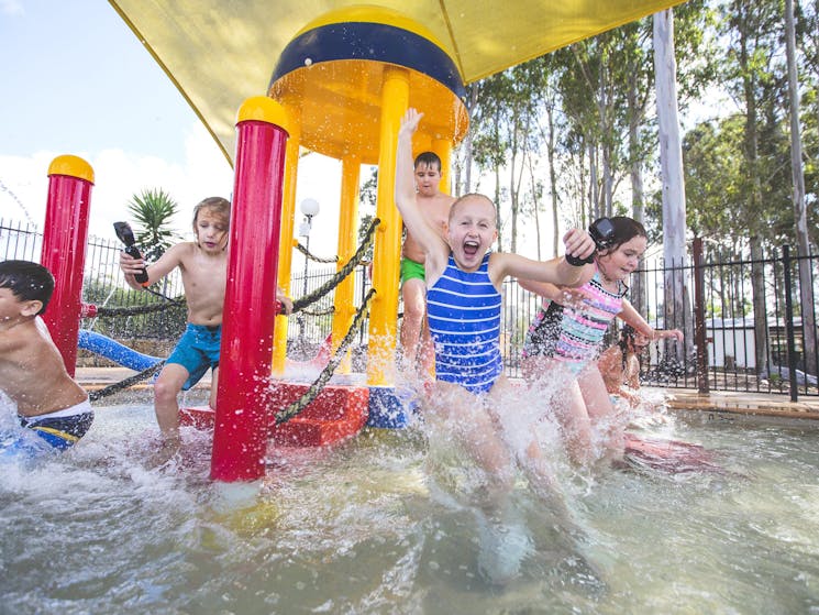 BIG4 Karuah Jetty Port Stephens Family Friendly kids splash play area