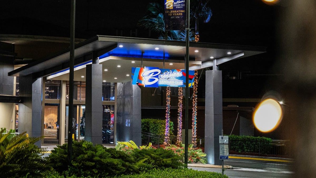 Brothers club at night