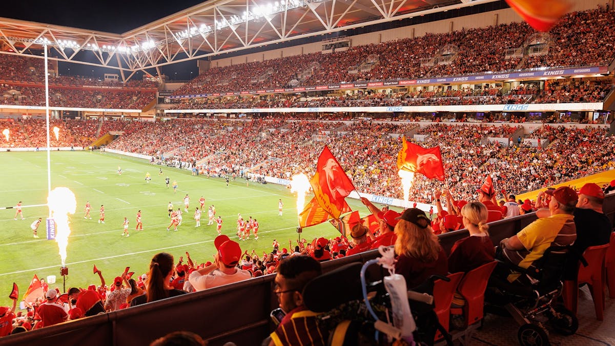 Dolphins NRL fans at Suncorp Stadium