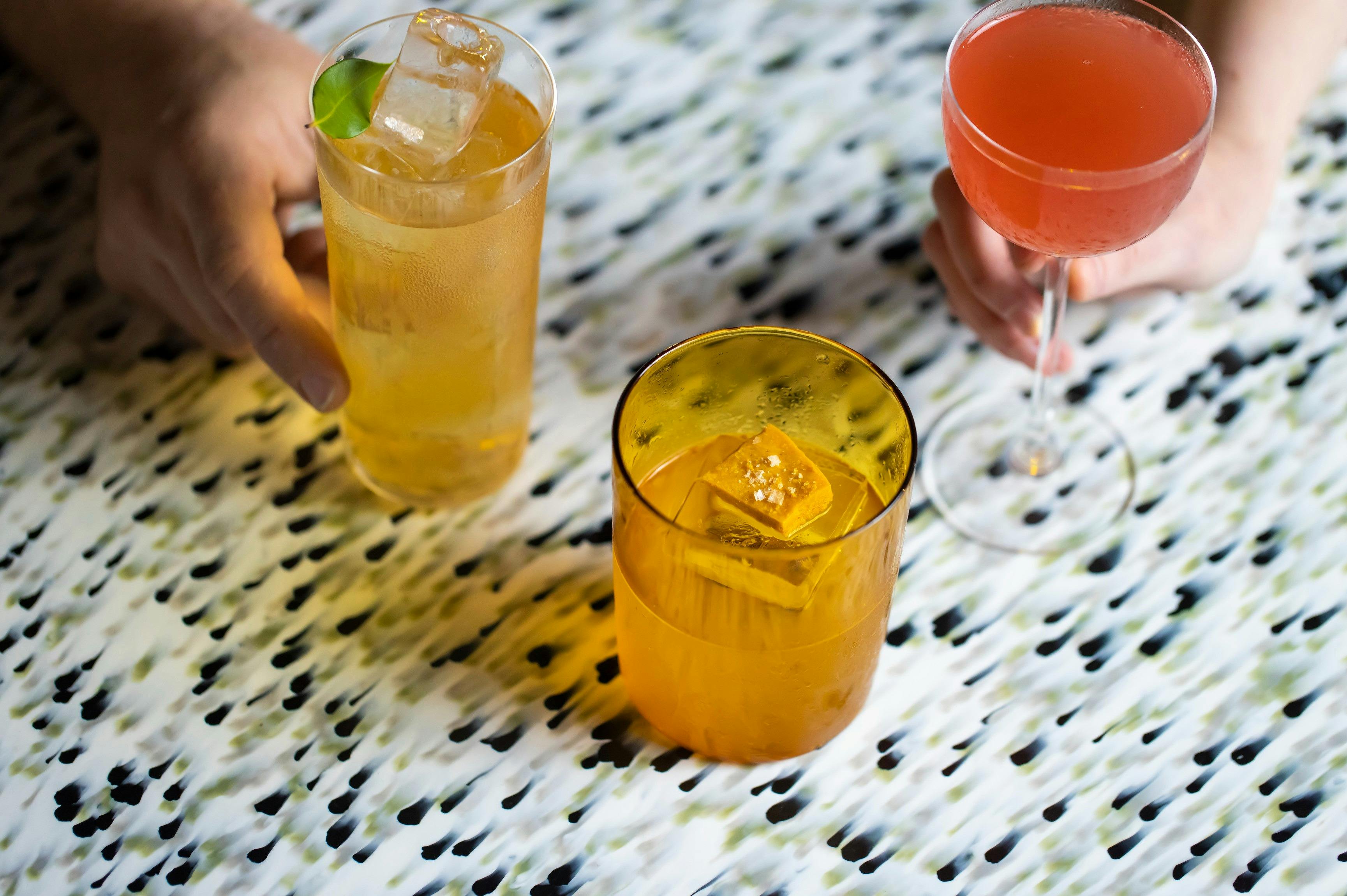 Cocktails on the menu at Re bar, Eveleigh