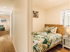 Bedroom 3 contains a king single bed and a built in robe