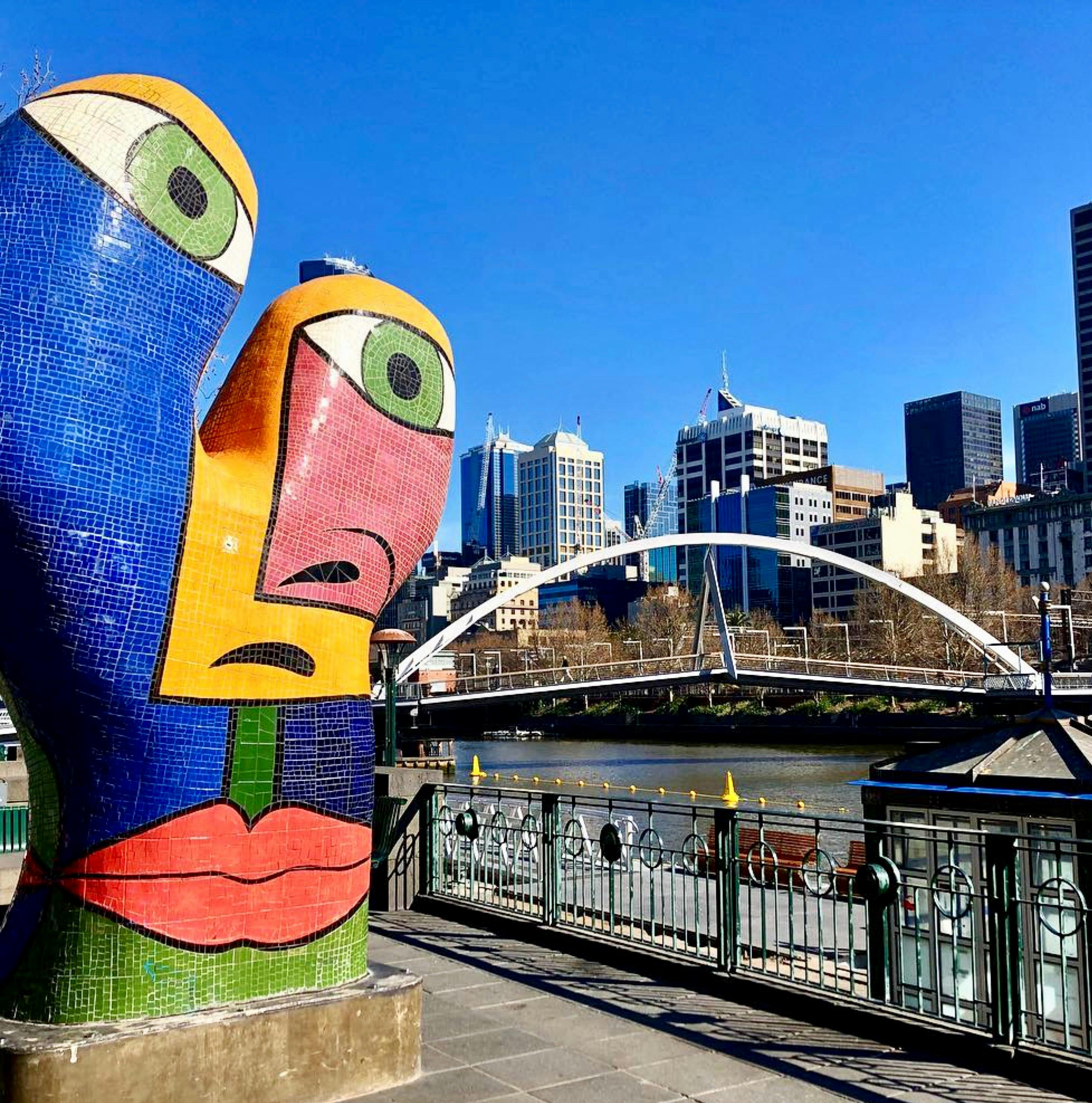 Face Of Melbourne Sculpture