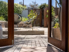 Entry with view to courtyard