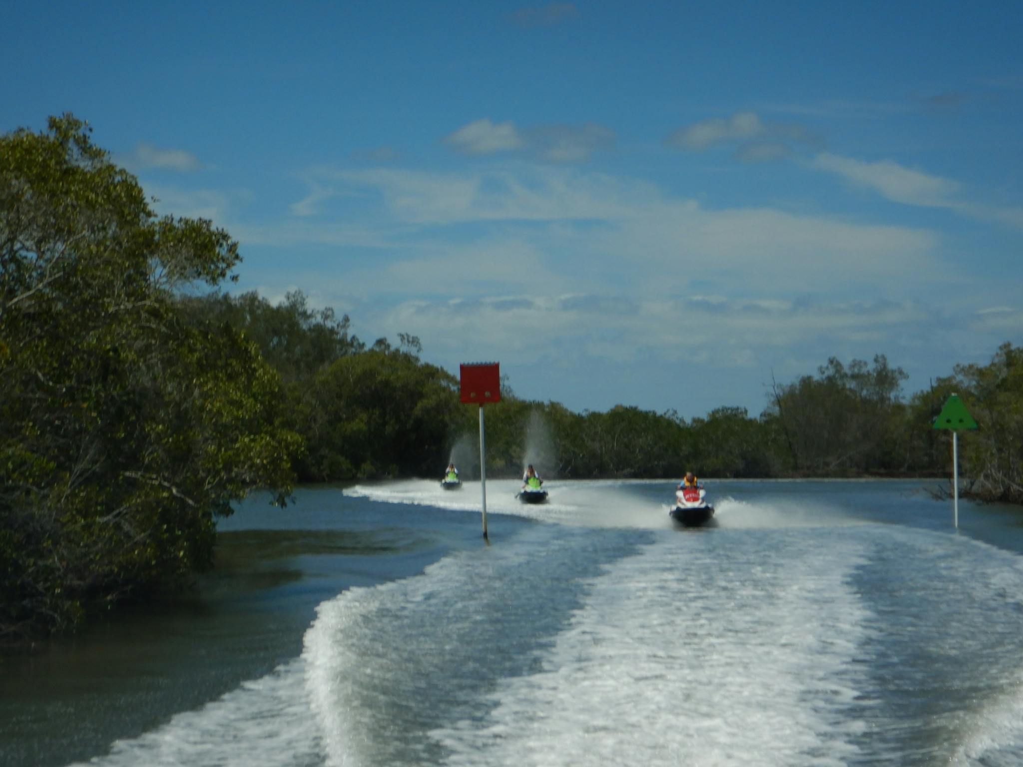 The Glasshouse Twister is awesome - high speed thrills in narrow mangrove lined waterways The Glasshouse Twister is awesome - high speed thrills in narrow mangrove lined waterways