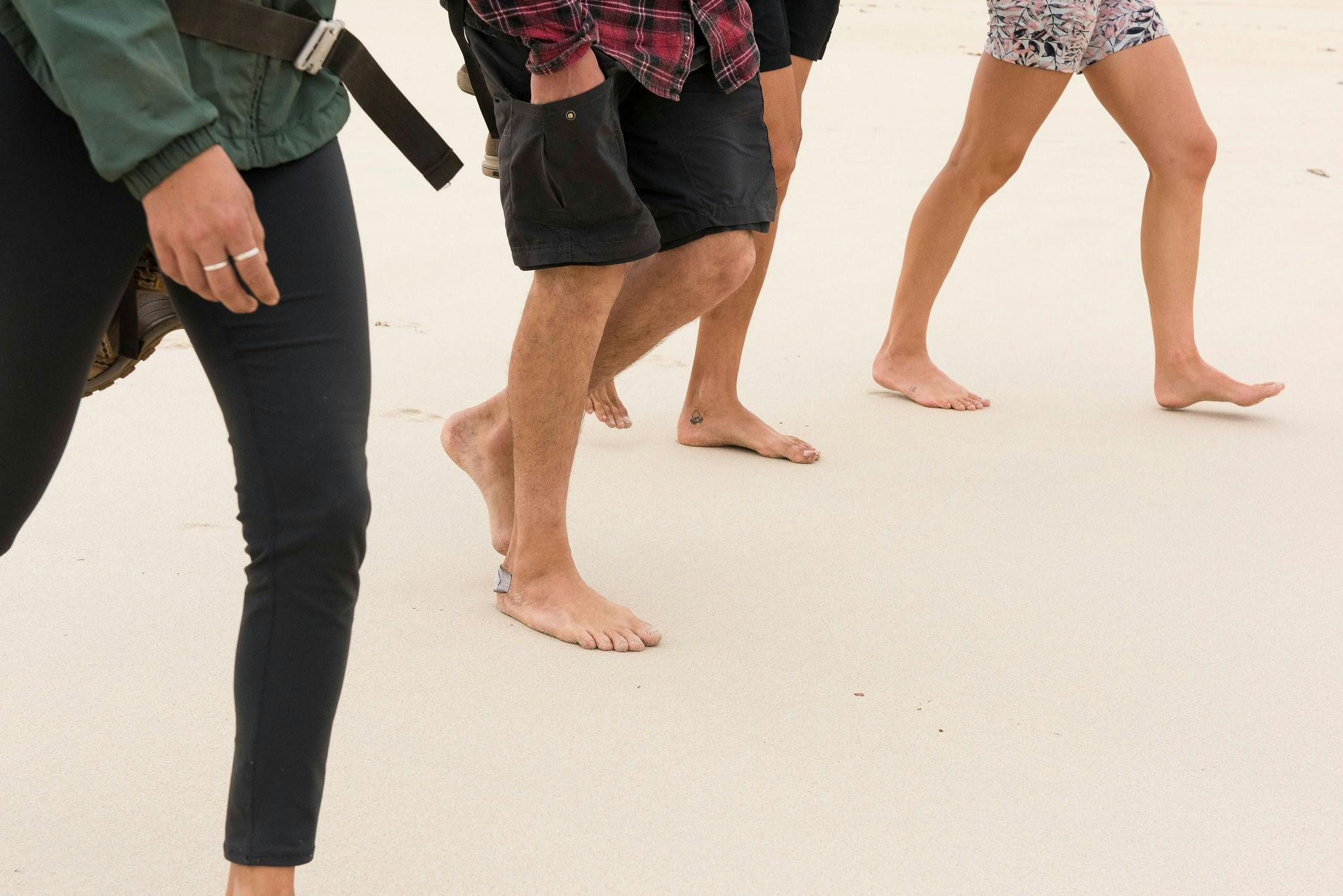 Enjoy the experience of walking on the beach without wearing shoes on the Cape to Cape Track
