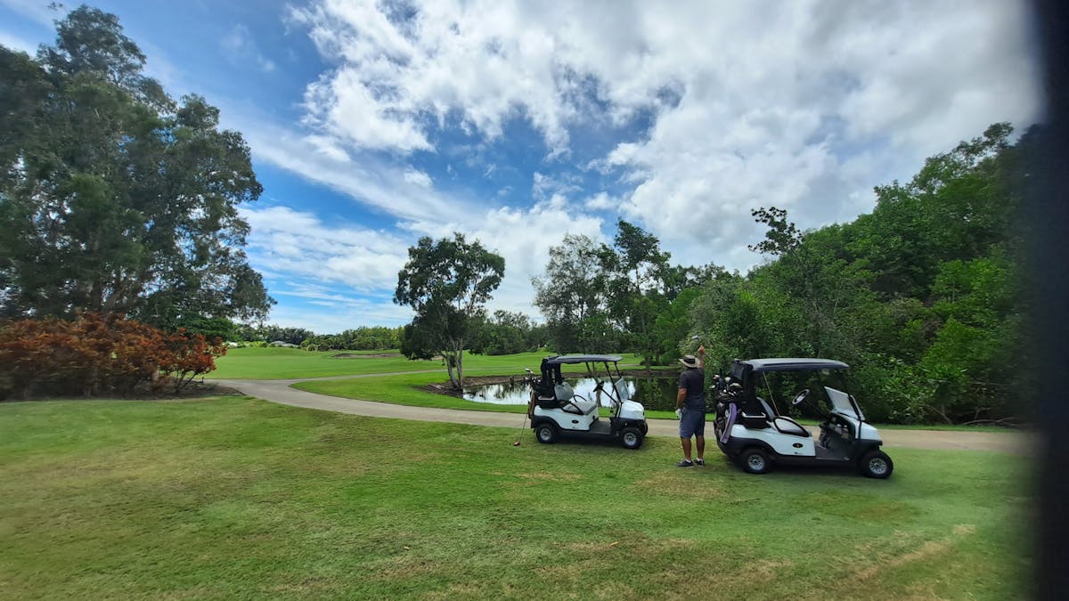 Motorized golf carts