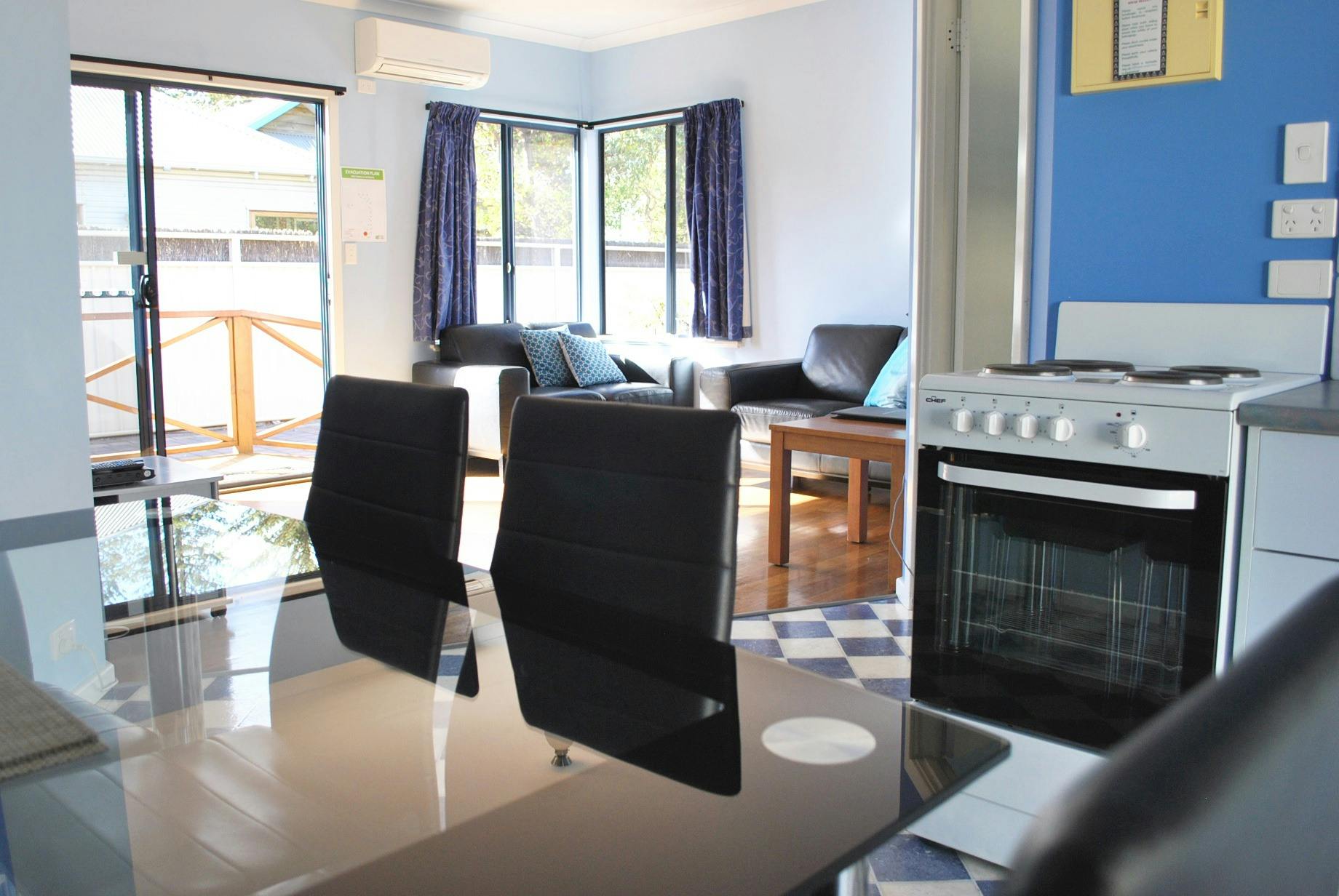 lounge dining area in ground floor apartment