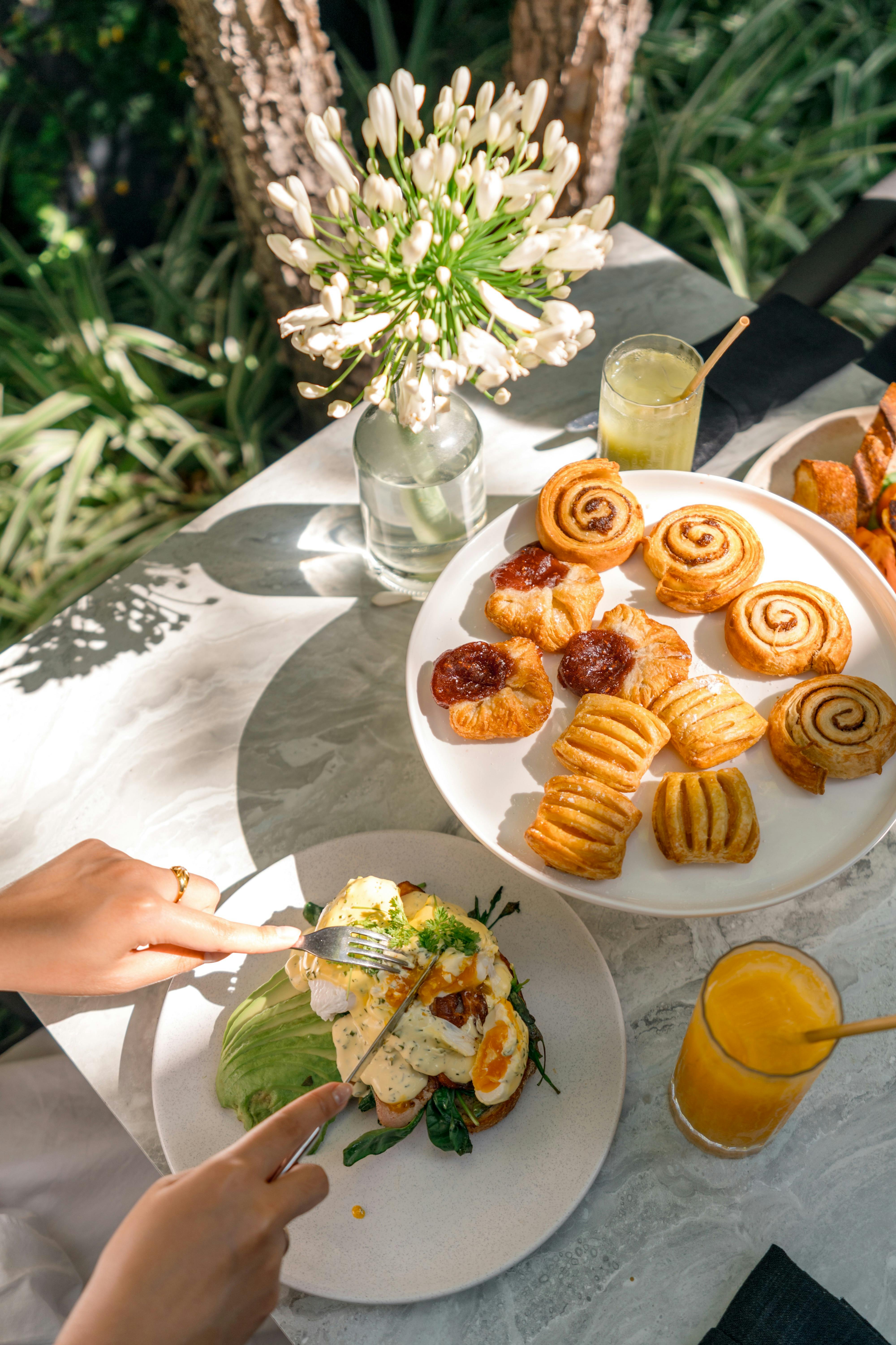 Plate of pastries