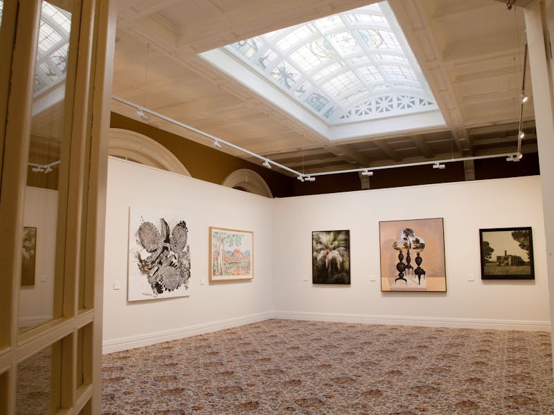 Hadley's Art Prize gallery in the Leadlight Room