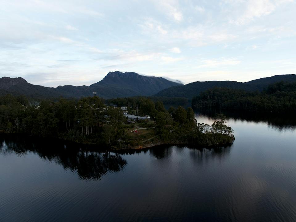 Lake Rosebery camping and paddling photo