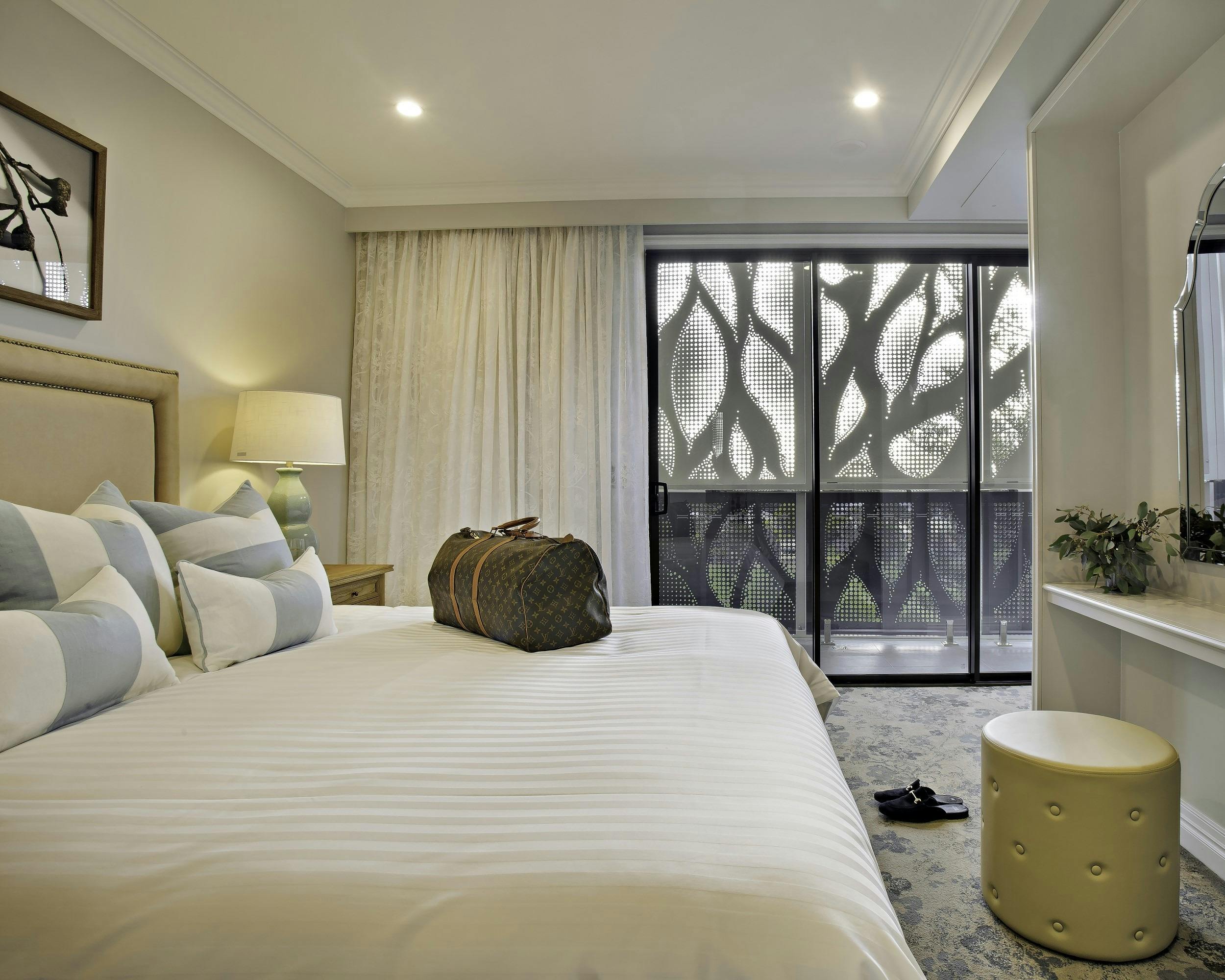 Beautifully Appointed Master Bedroom in our Two Bedroom Executive Apartments