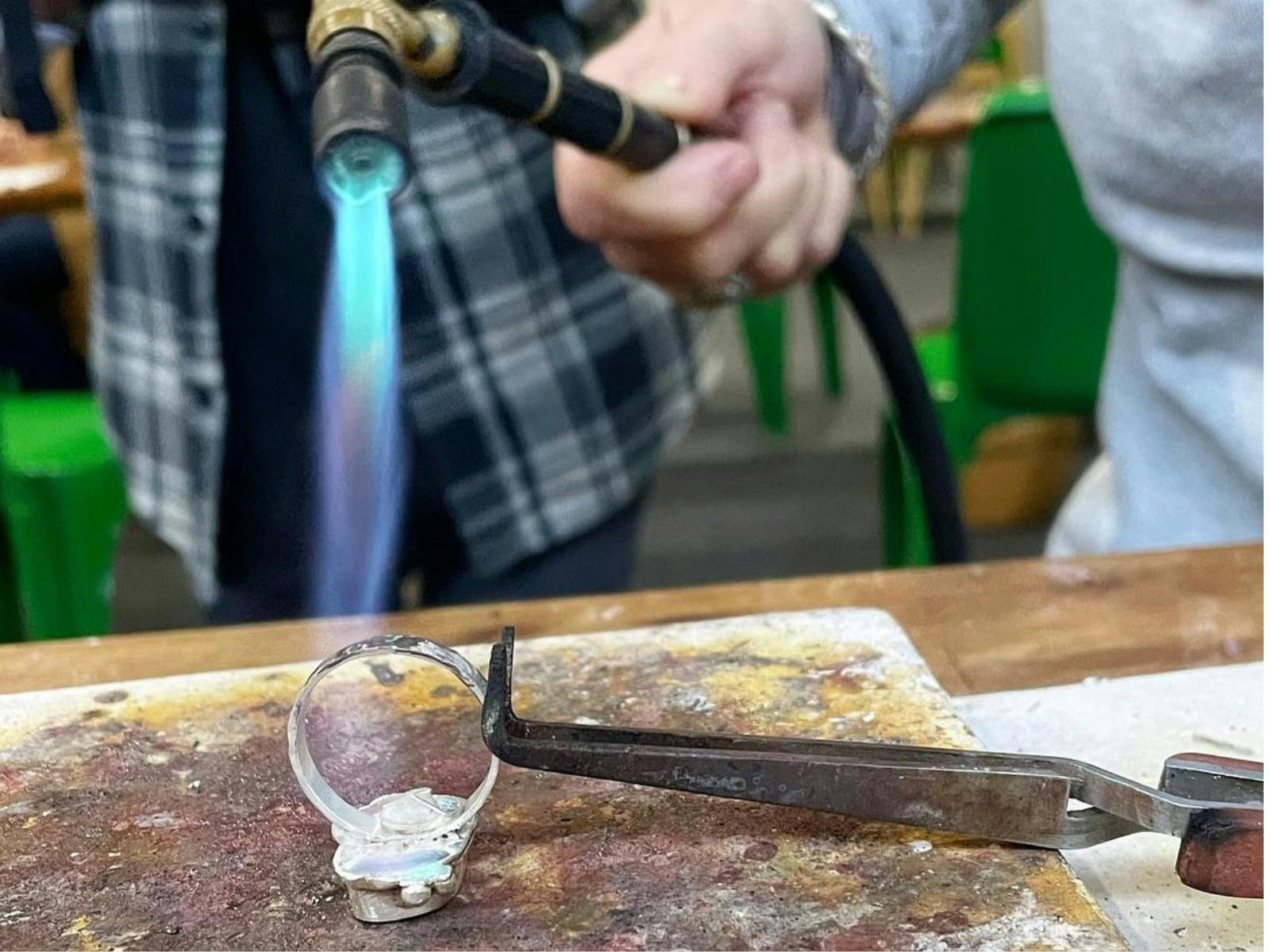 Learn to solder with a flame