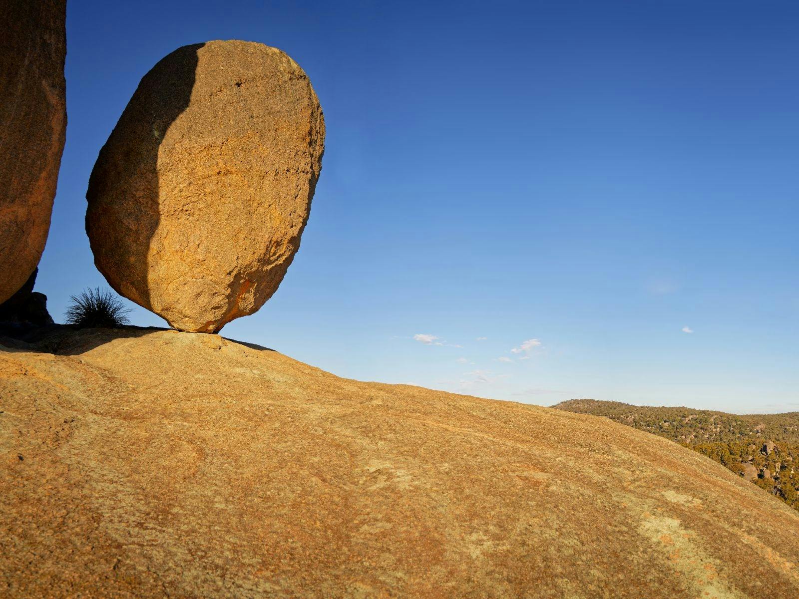 Balancing rocks on granite outcrop