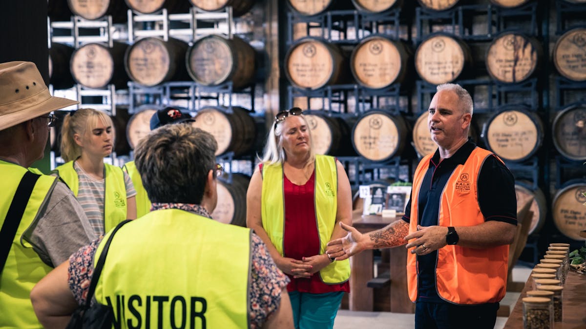 Owner conducting exclusive tour