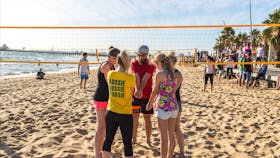 Try beachvolleyball just for fun.