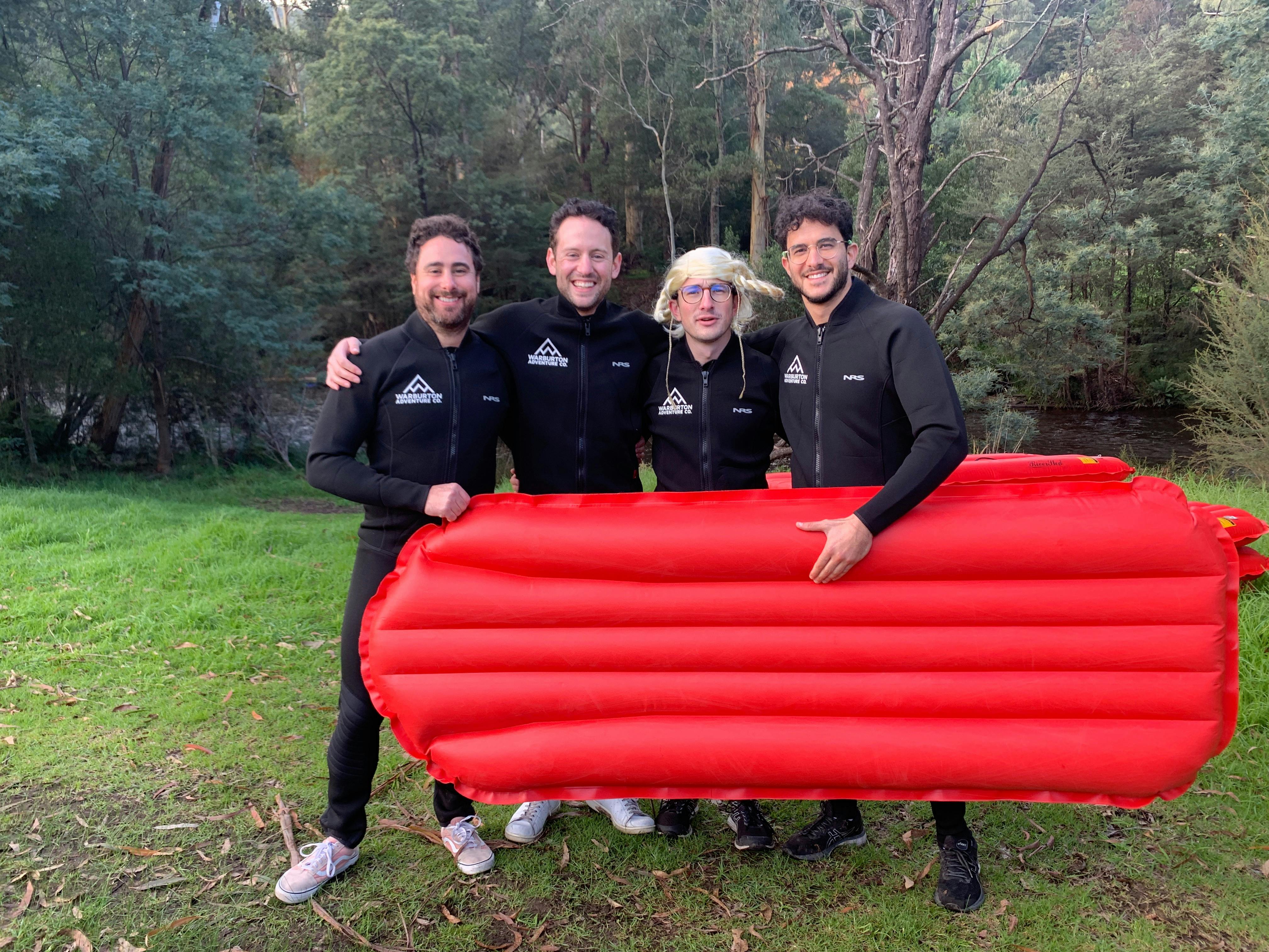 River sledding on the Yarra River in Warburton