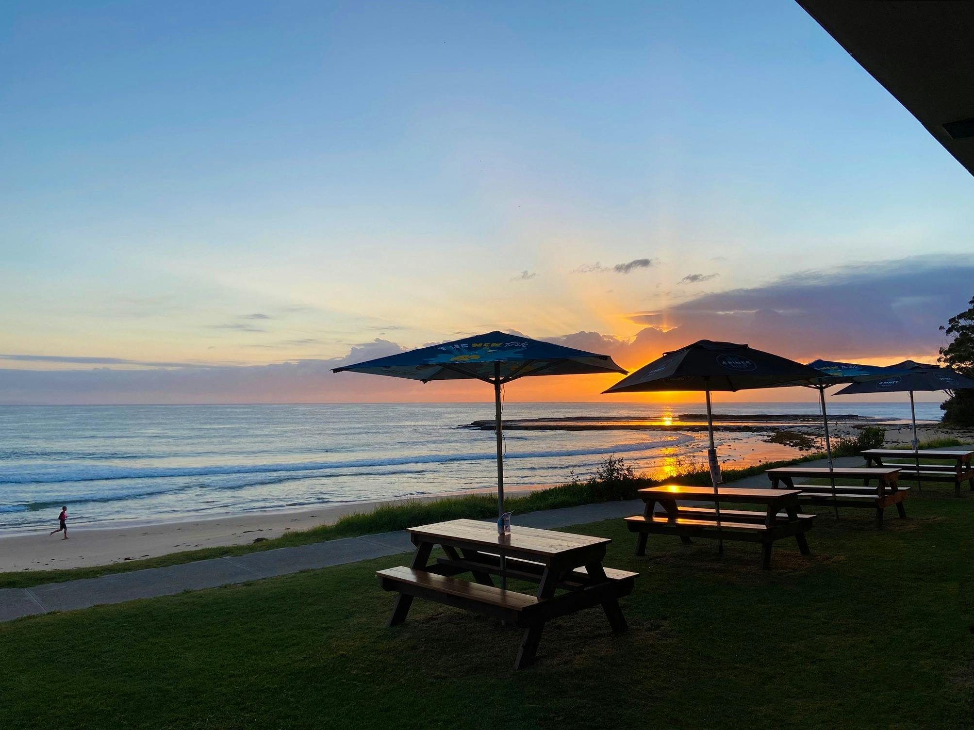 Sunrise from the Beachside Kiosk
