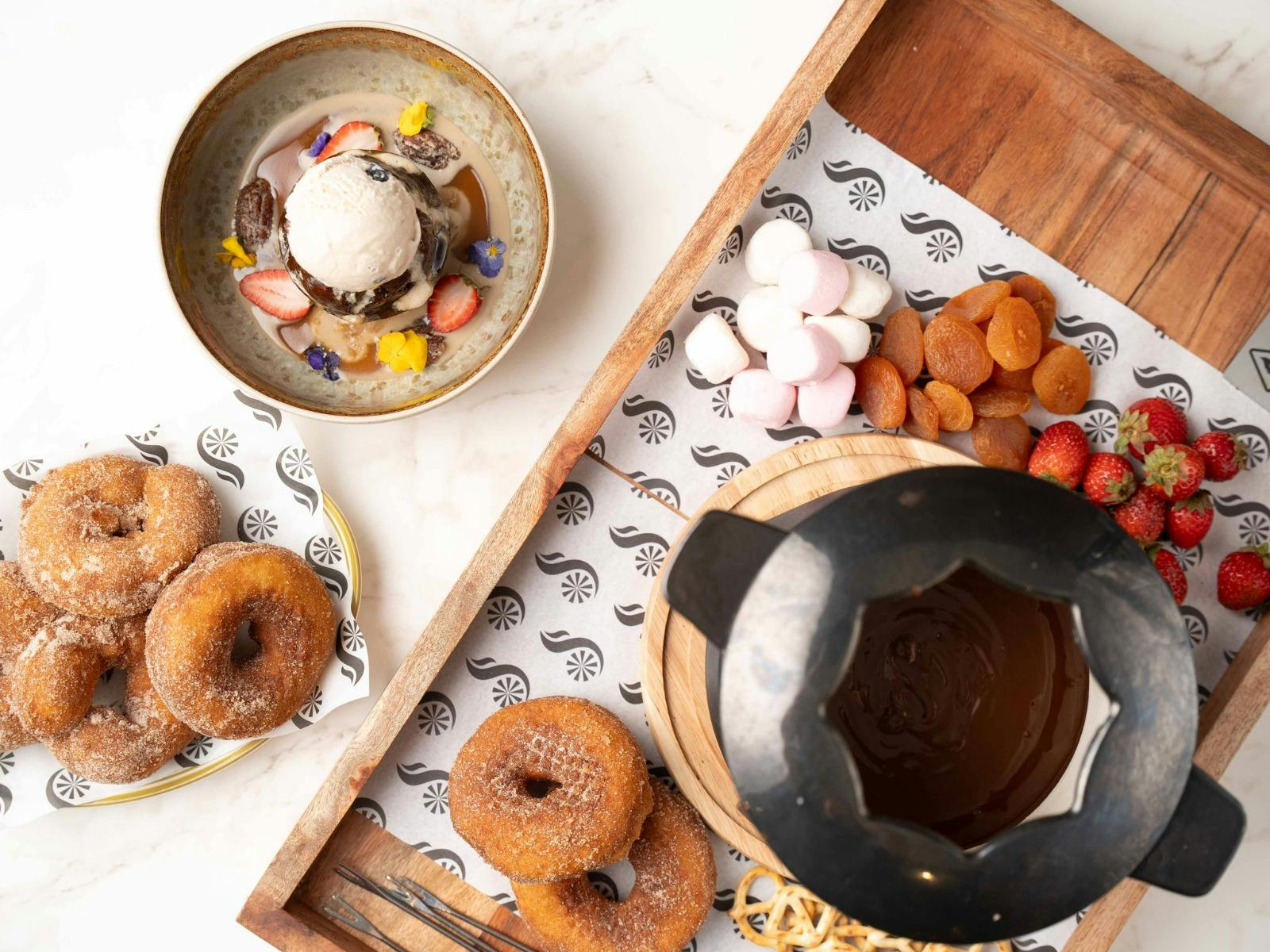 Dessert Range Including Belgium Chocolate Fondue