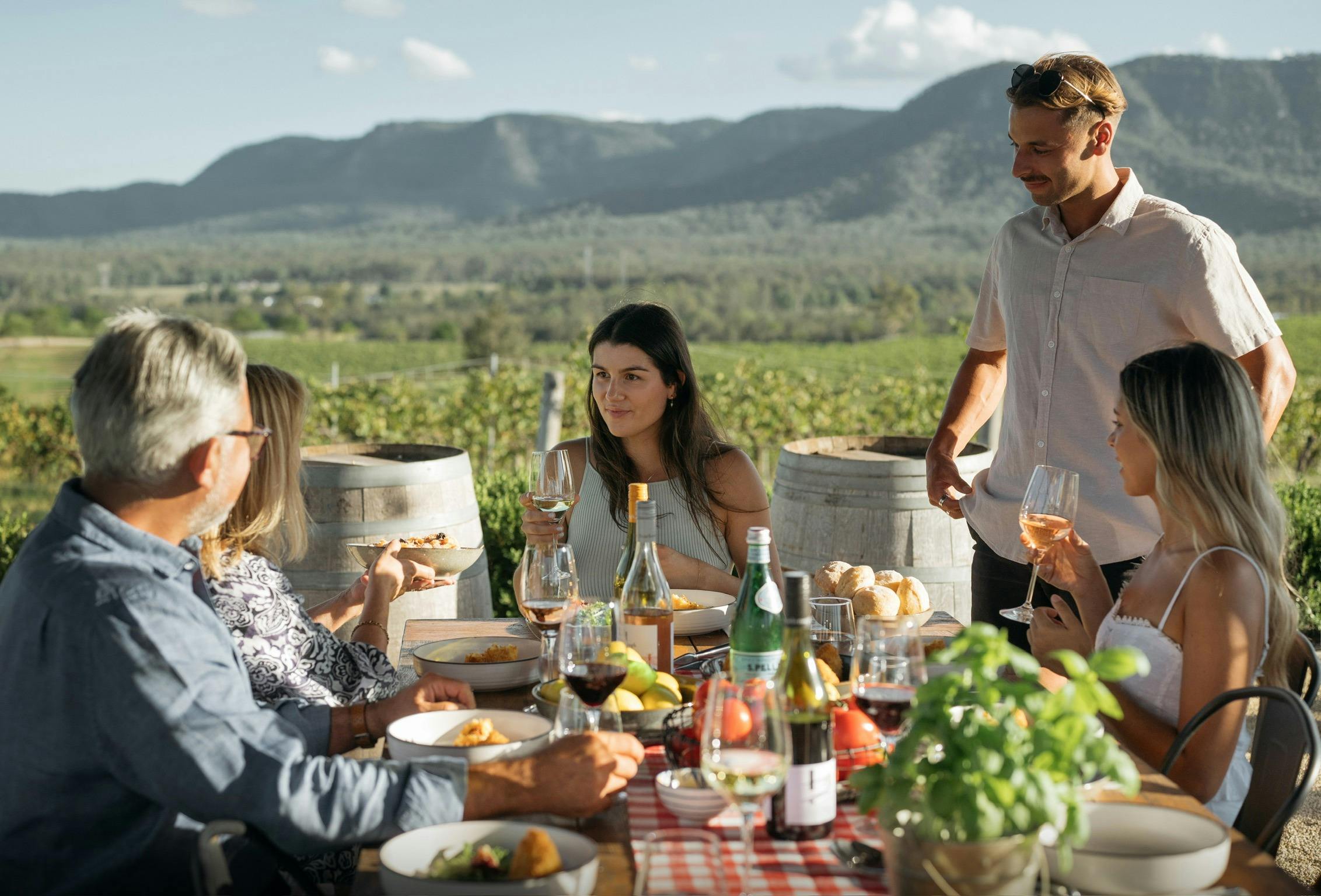 Alfresco lunch with a view