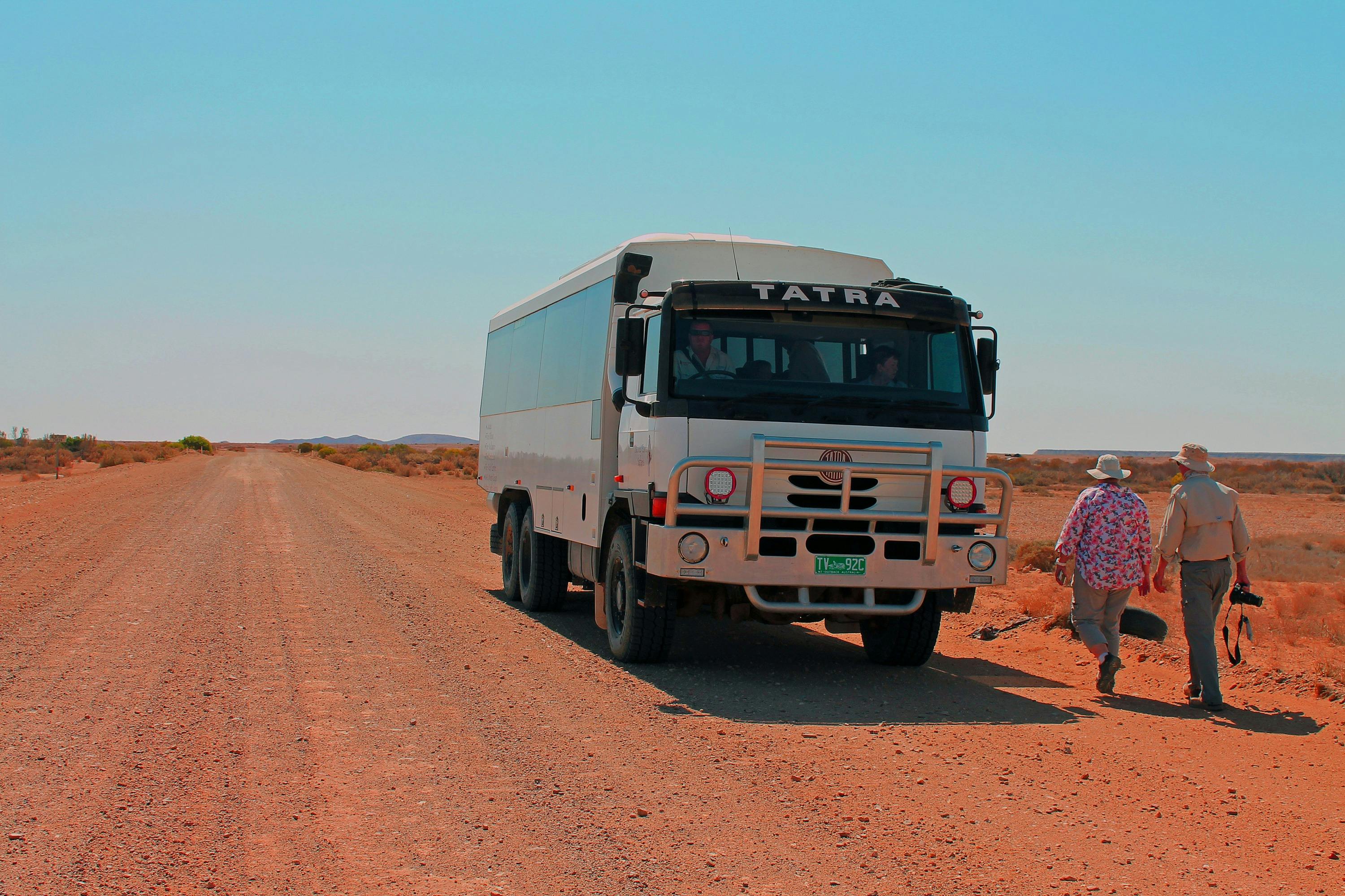 6WD coach on a remote dirt road