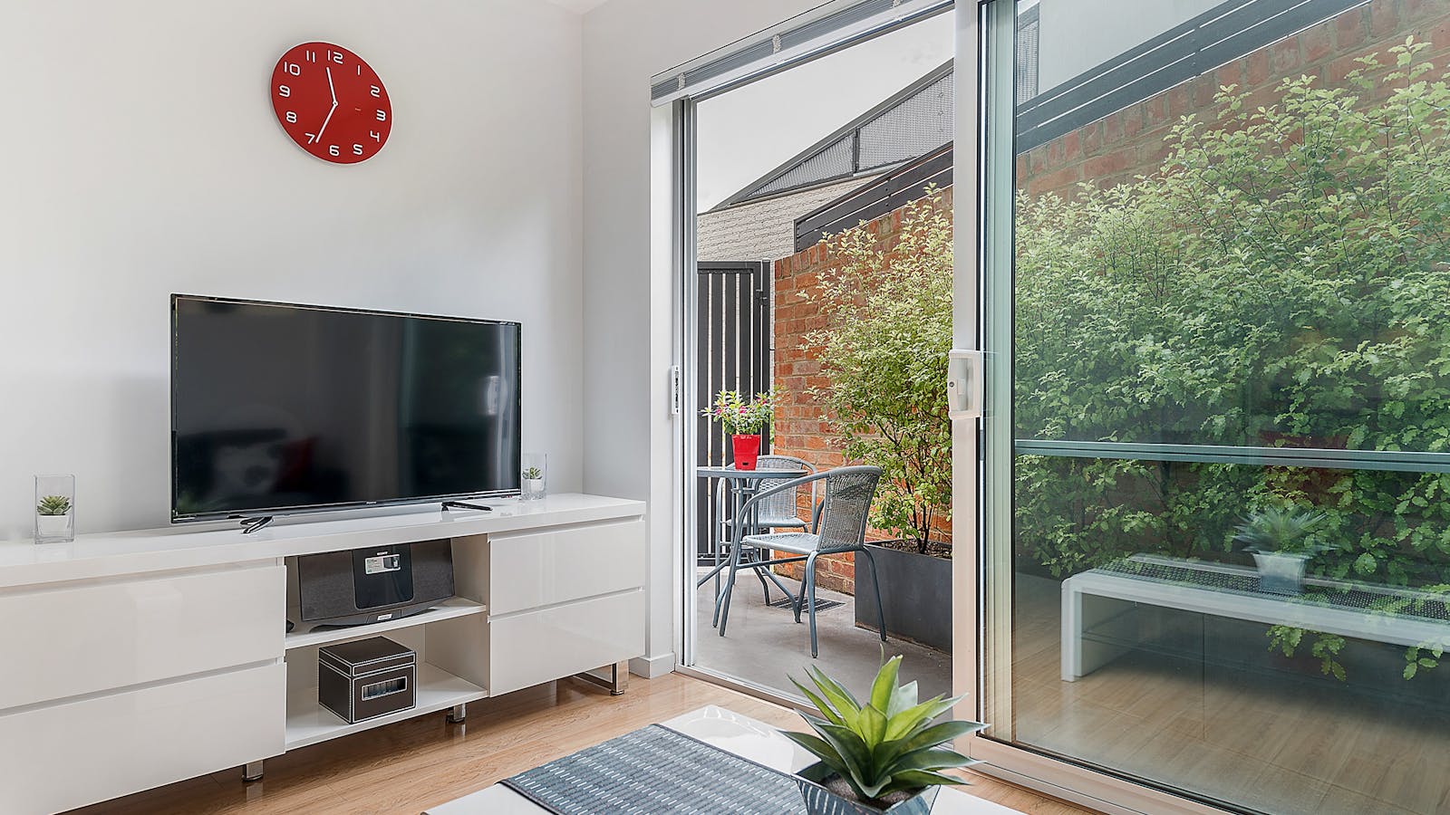 Spacious open-plan living area