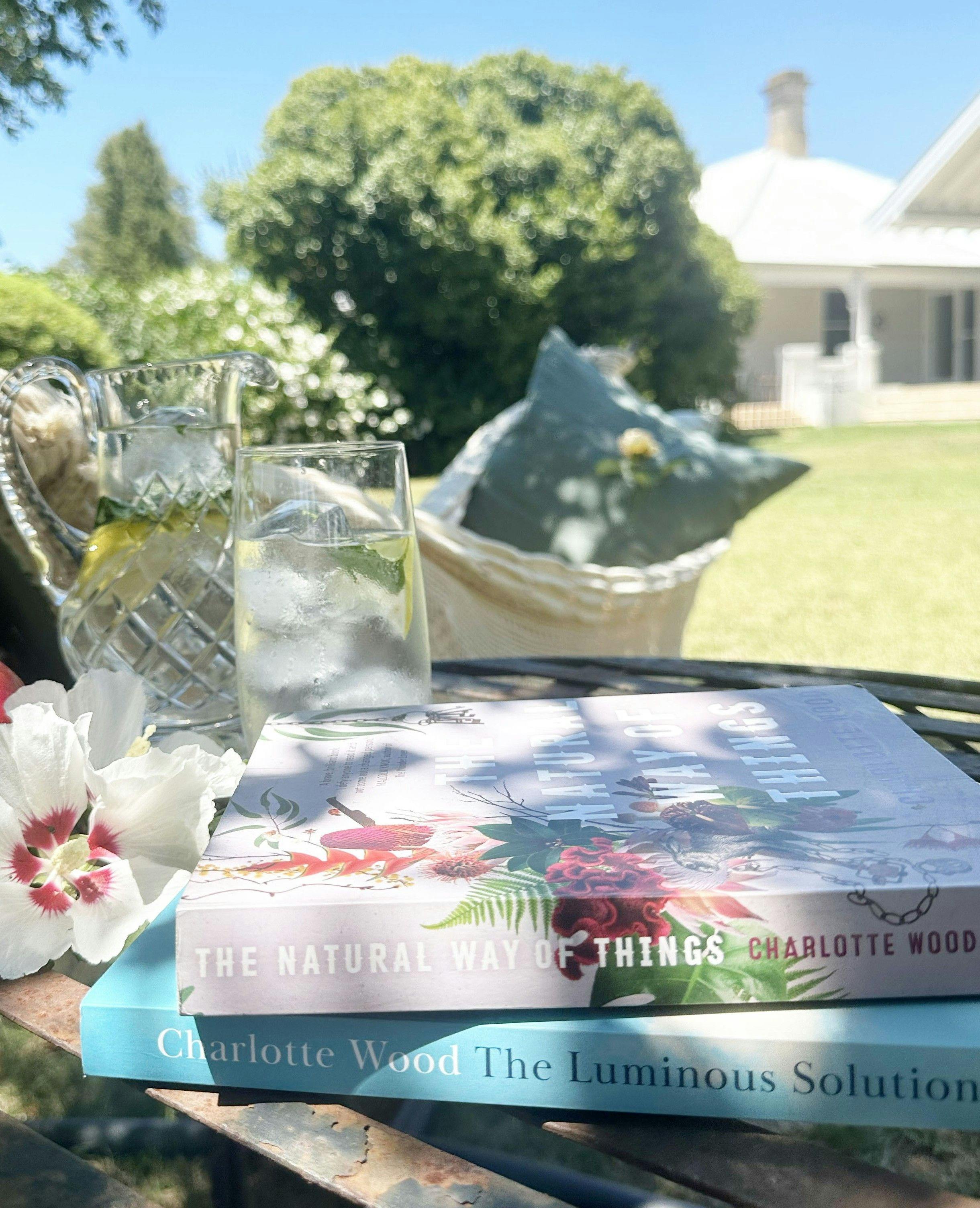 Garden and books at Littlebourne in Bathurst