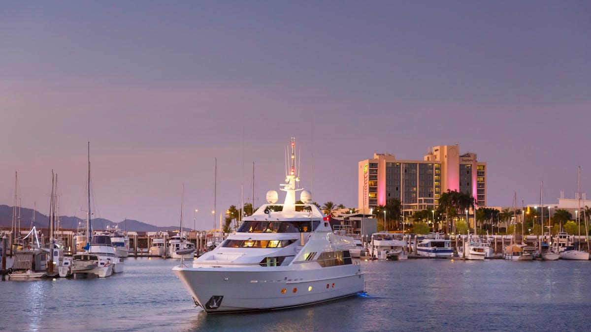 Superyachts in Breakwater Marina welcome