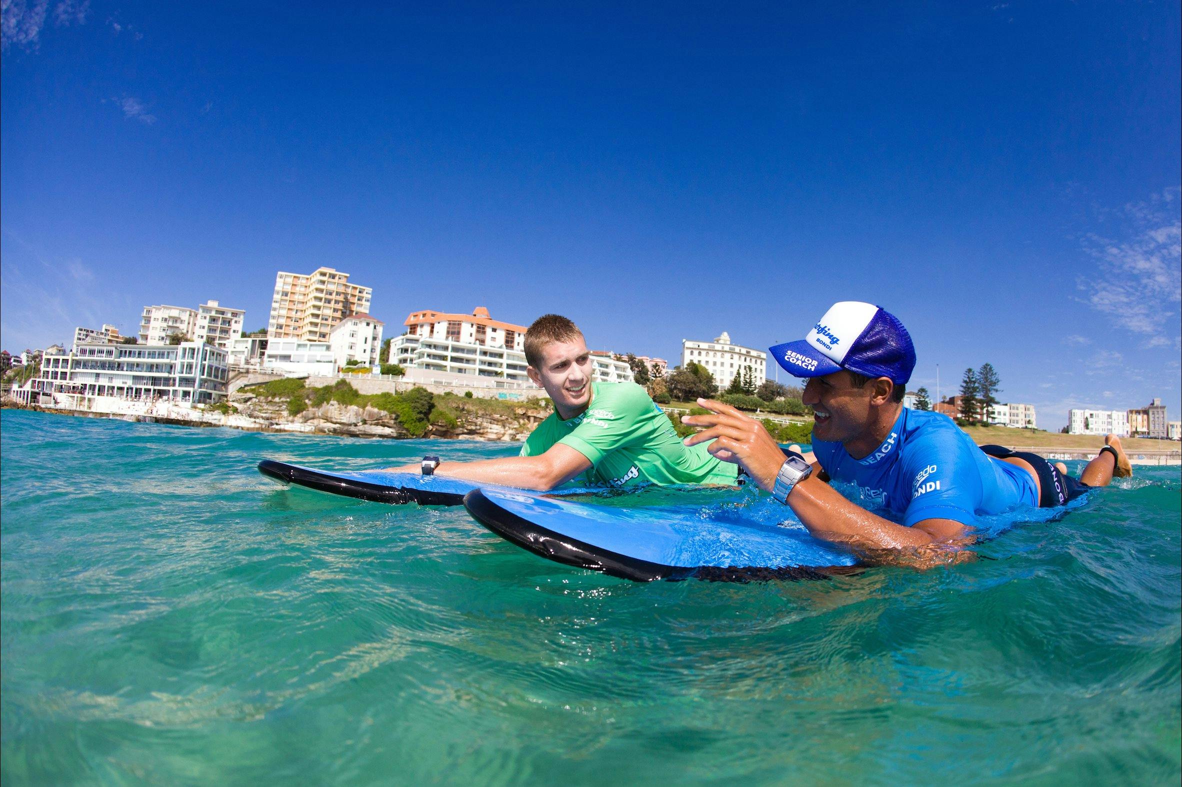 surfing bondi beach beginner