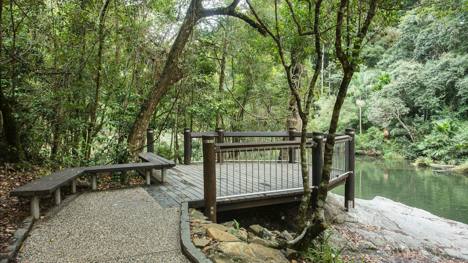 Platypus viewing platforms at Broken River