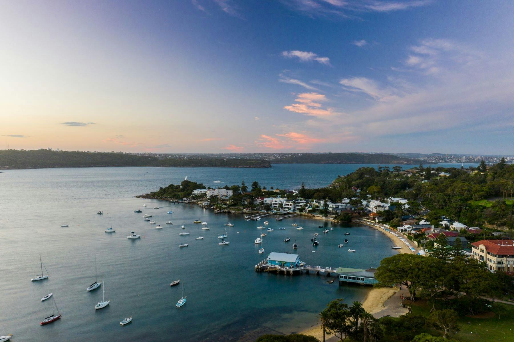 Watsons Bay offers panoramic views up the harbour as well as coastal vistas on the ocean side.