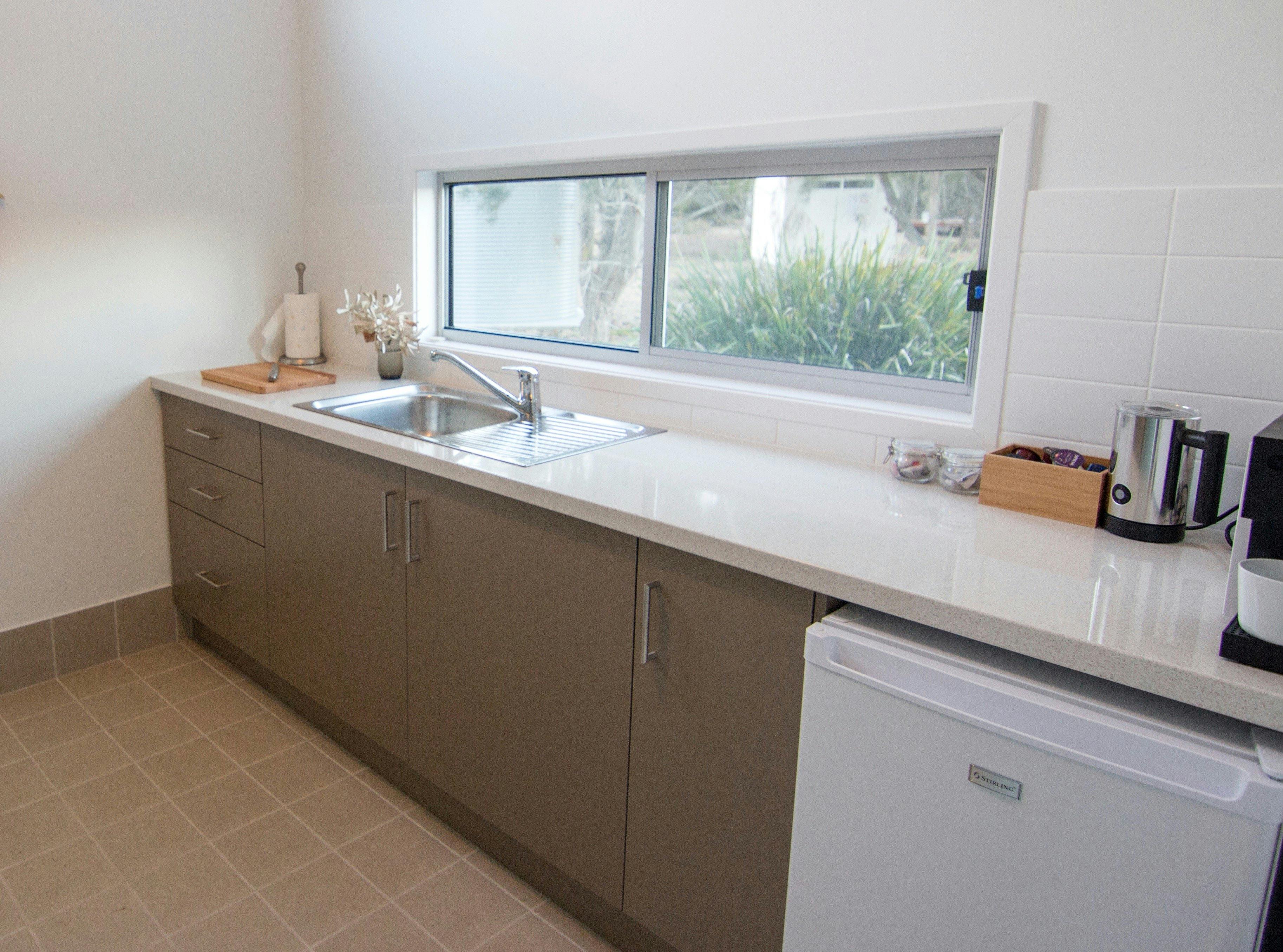 bawley point glamping safari tent kitchenette