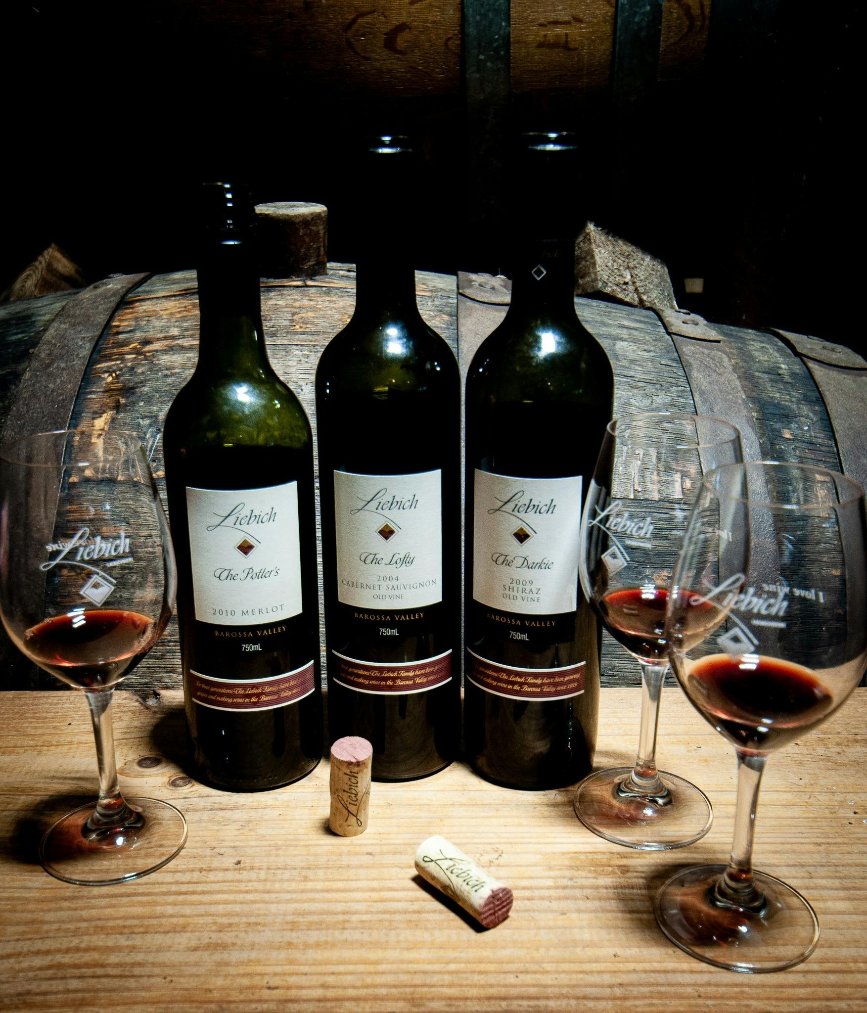 Barossa Liebichwein back vintage red wine tasting