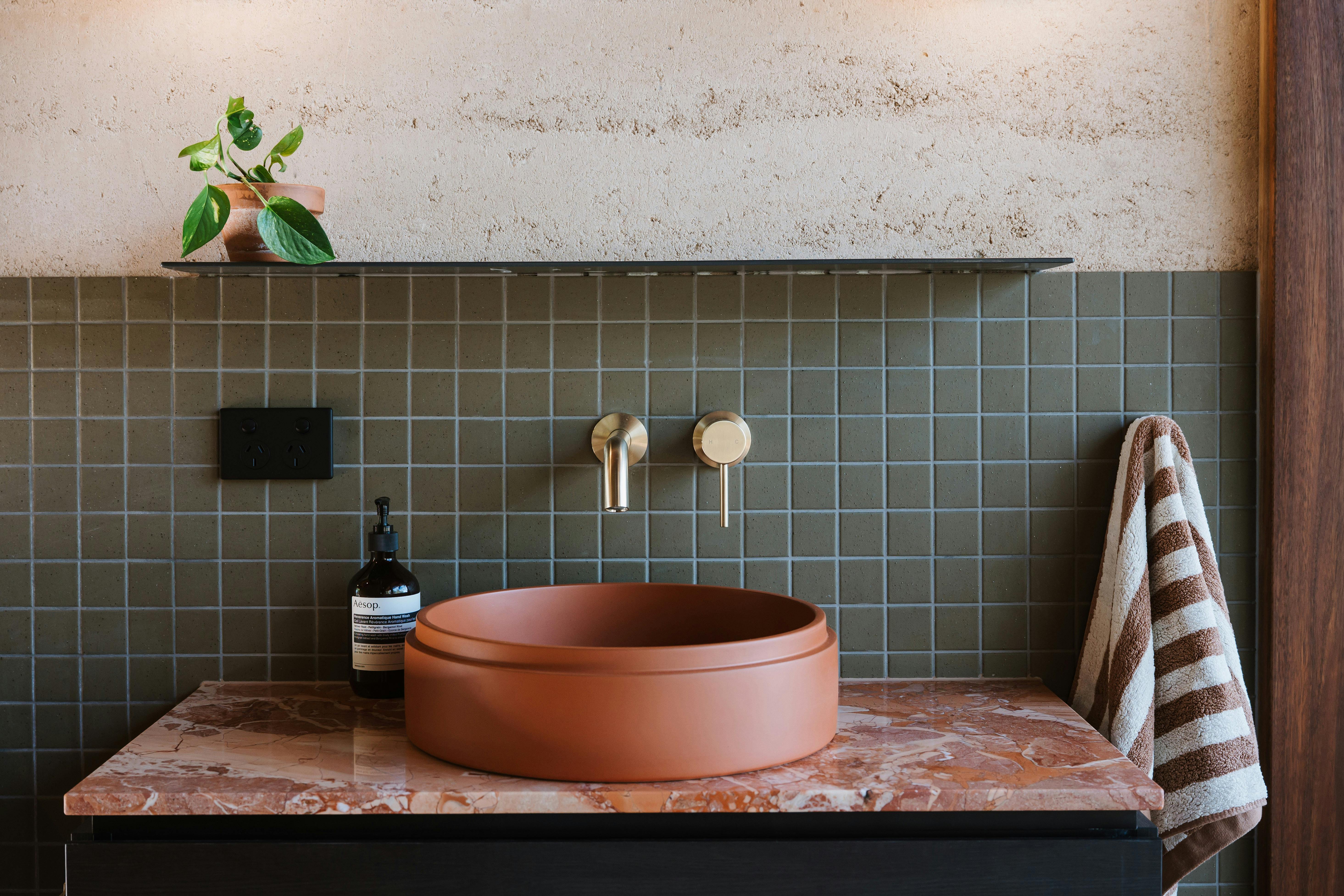 Sapling Bathroom detail. Premium amenities