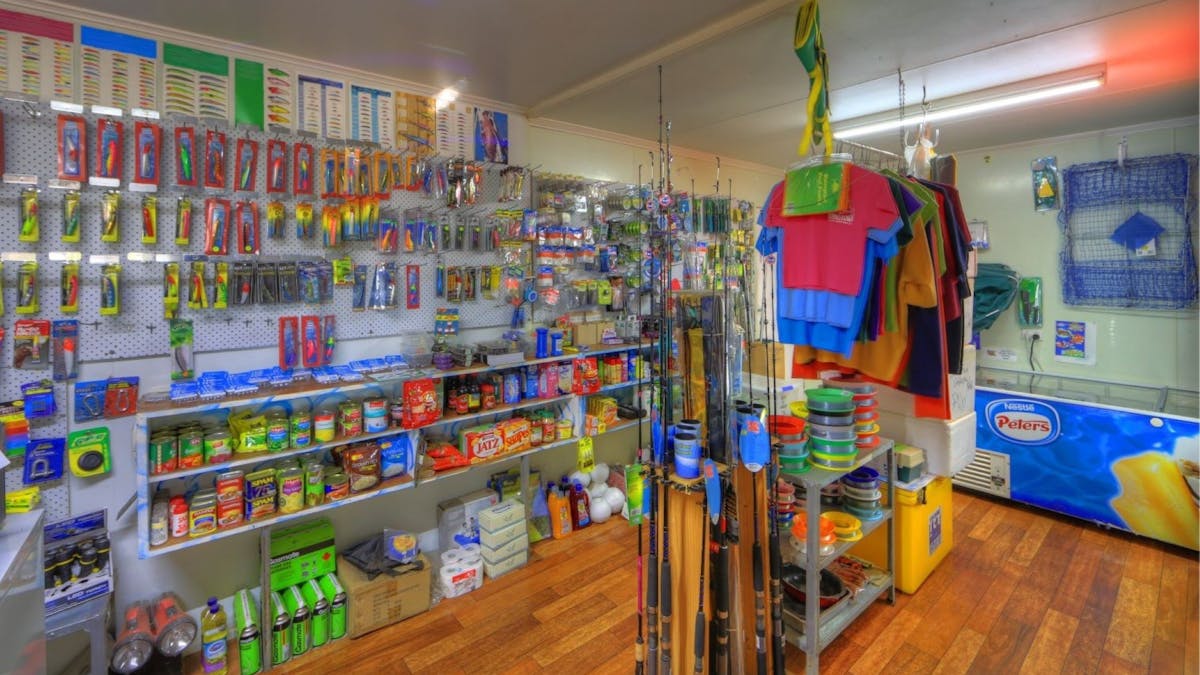 Reception area and small retail shop