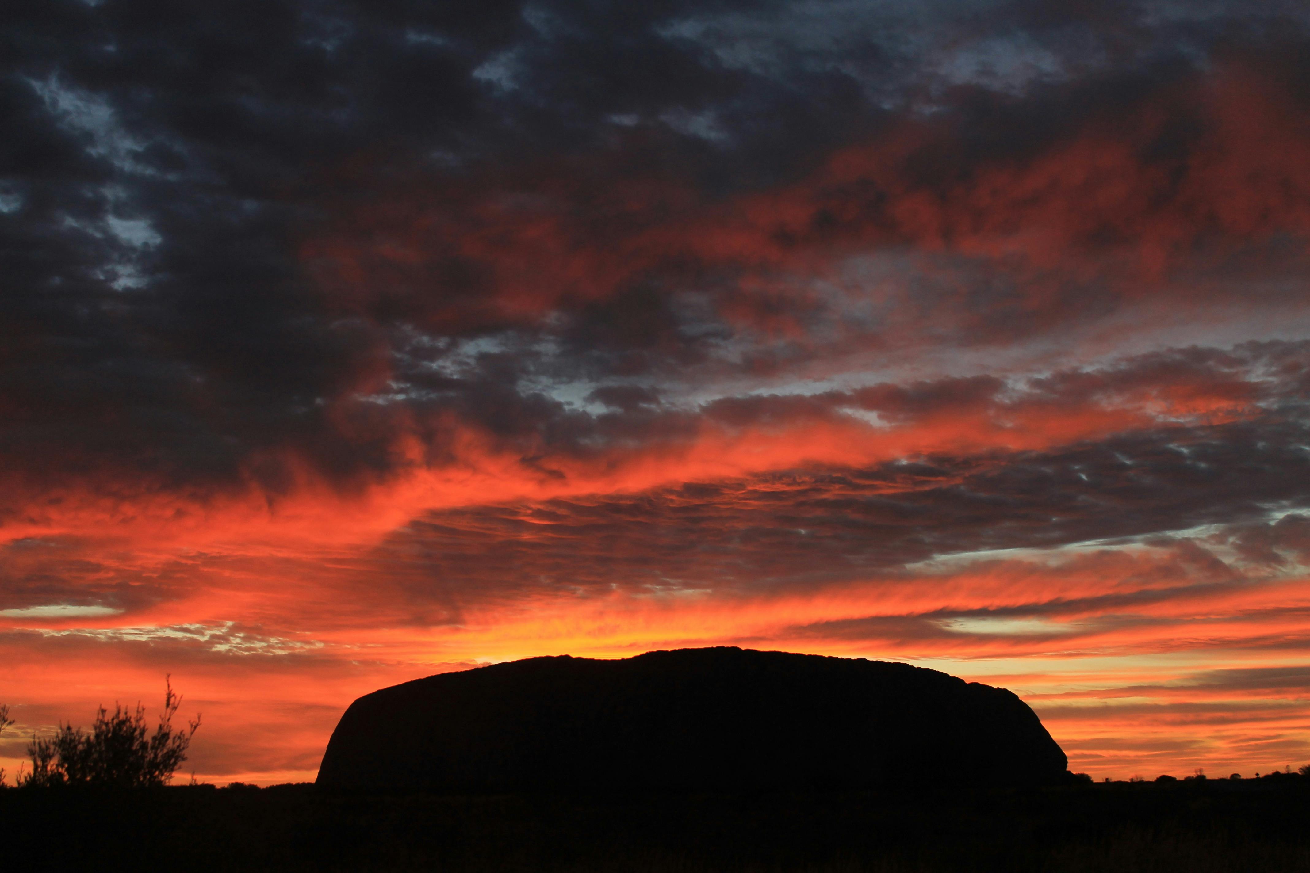 Uluru at Sunrise from Sunset position