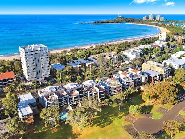 Just across the road to the amazing Mooloolaba Beach