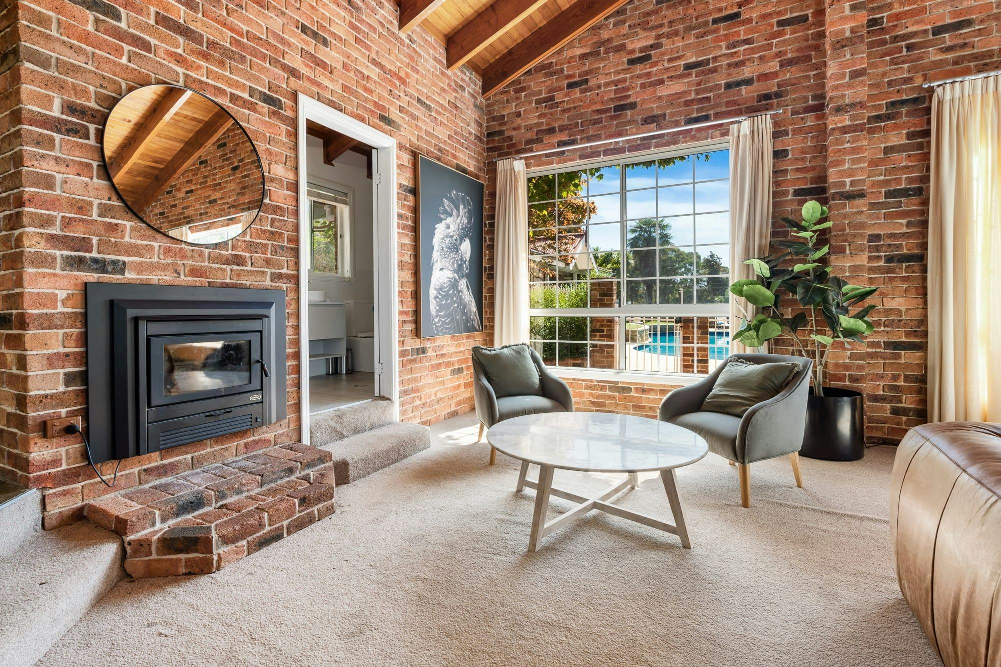 Chairs with pool views