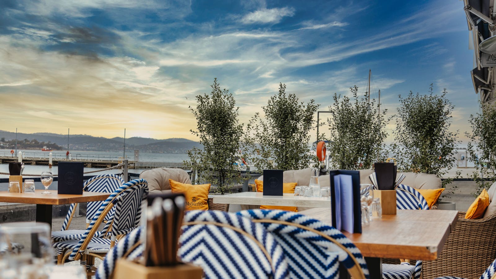 Outdoor Waterfront dining