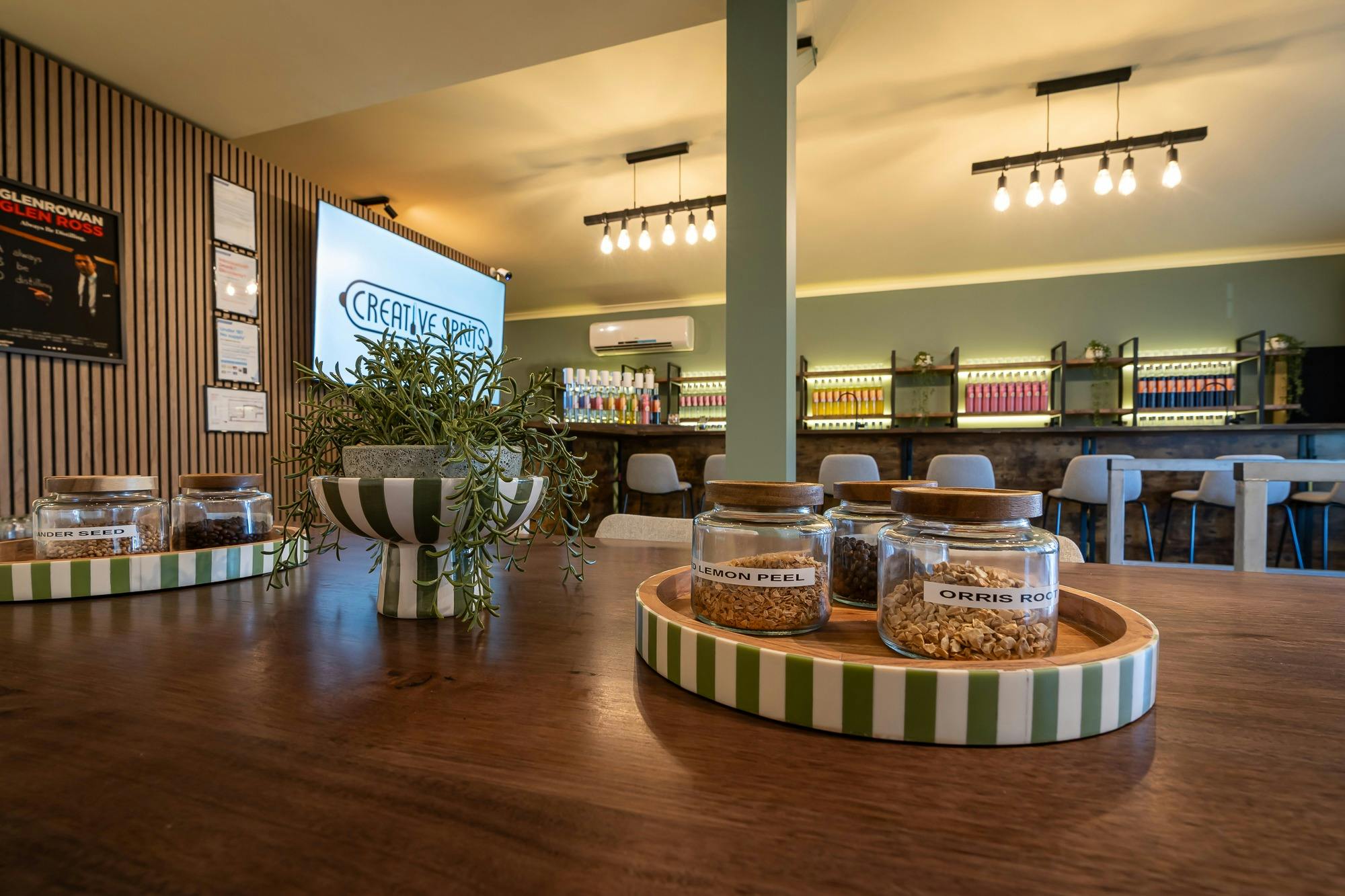 Our bar - where delicious tastings are served