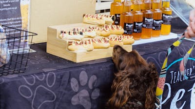Dog treat stall