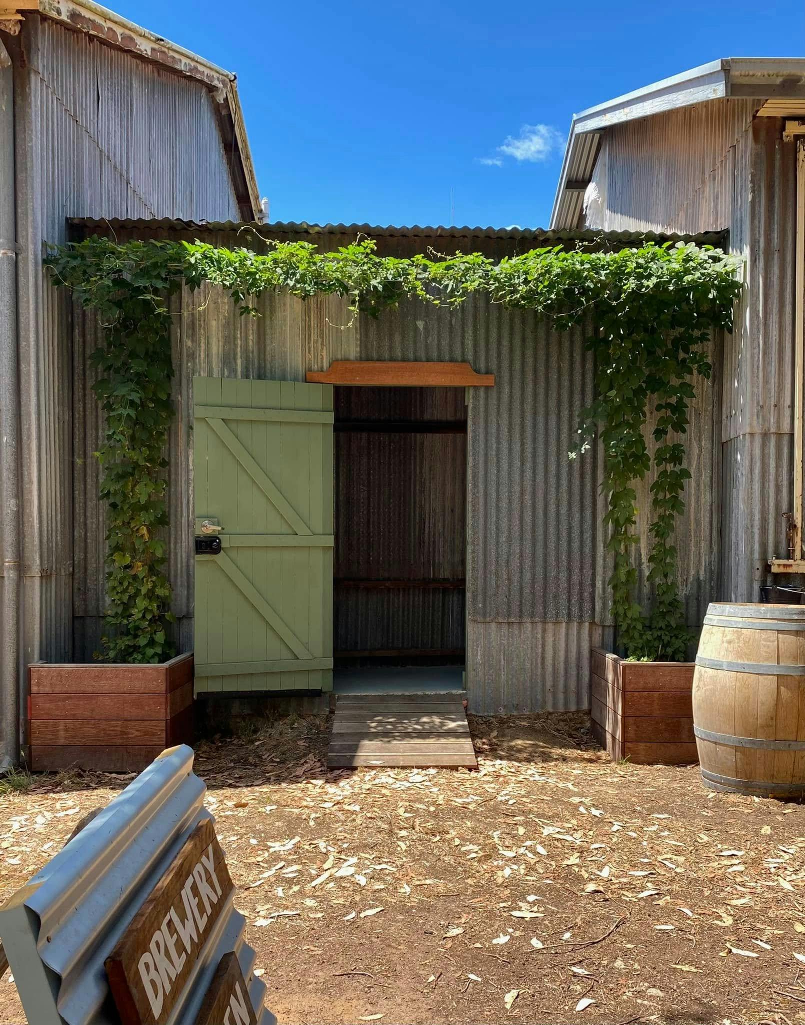 Front entry of brewery