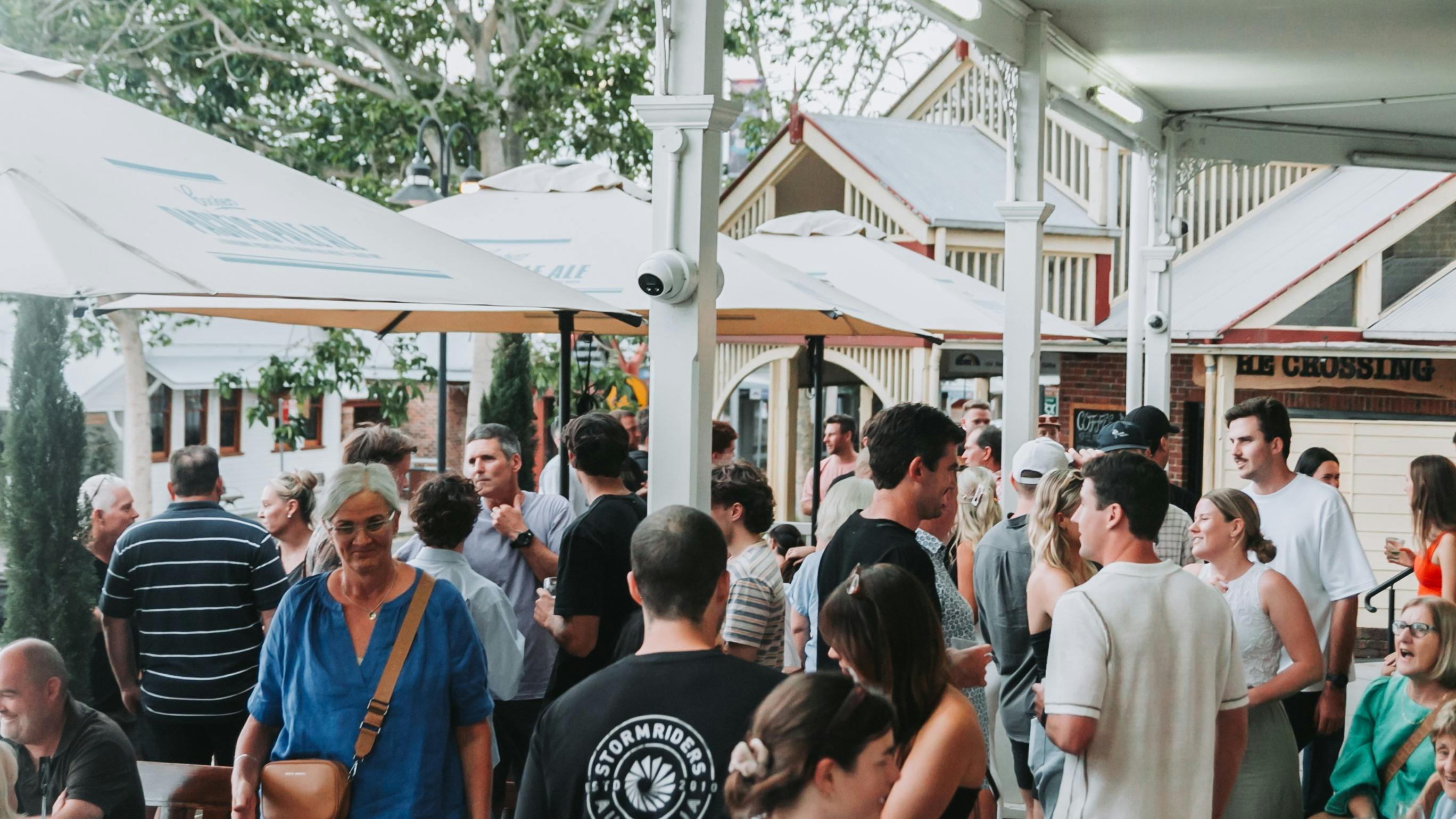 Lots of people at pub