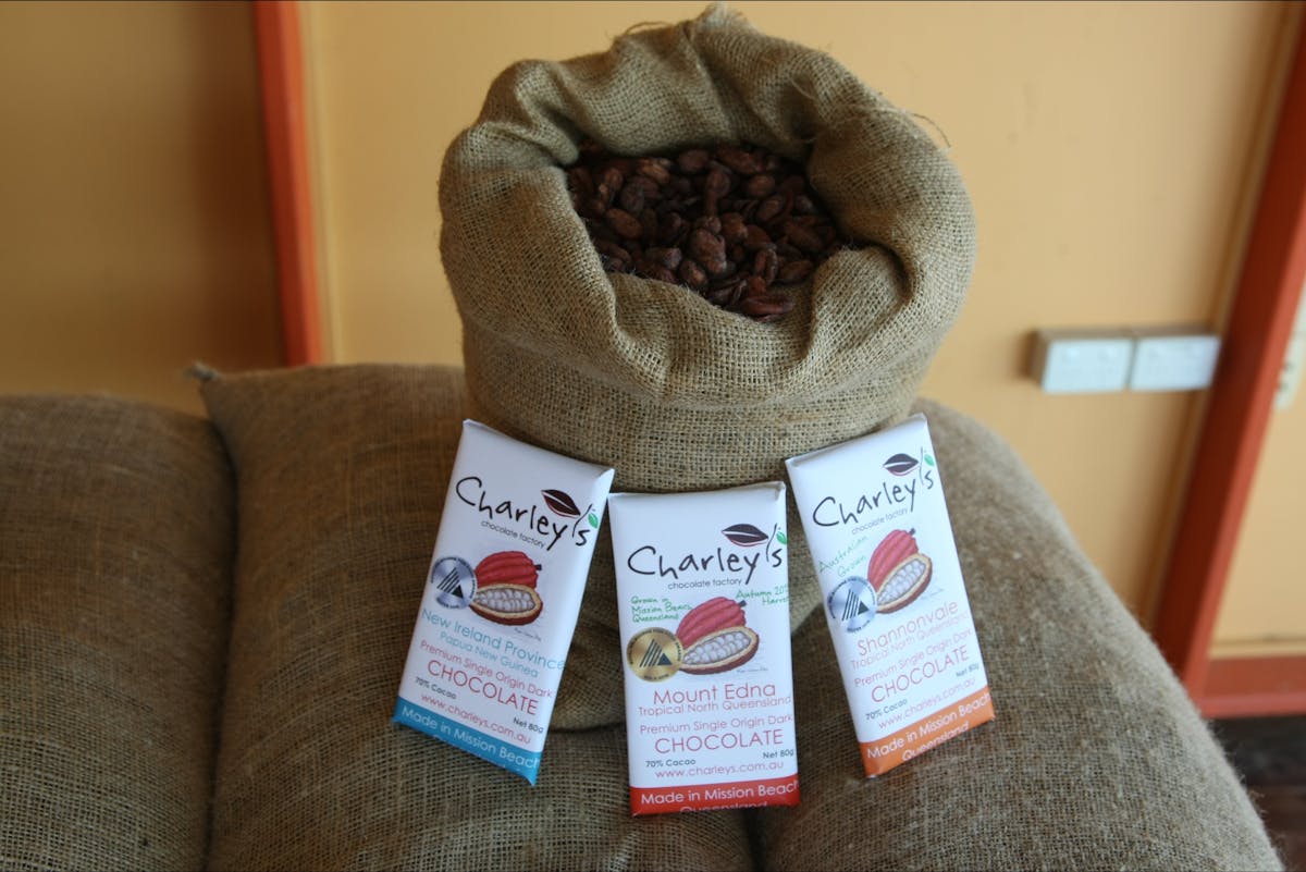 Chocolate and cocoa beans