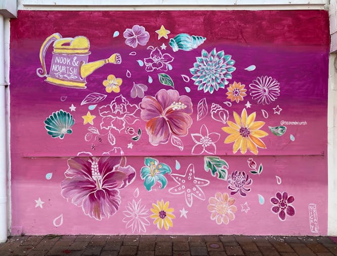 Rainbow and Flower Murals Moonta