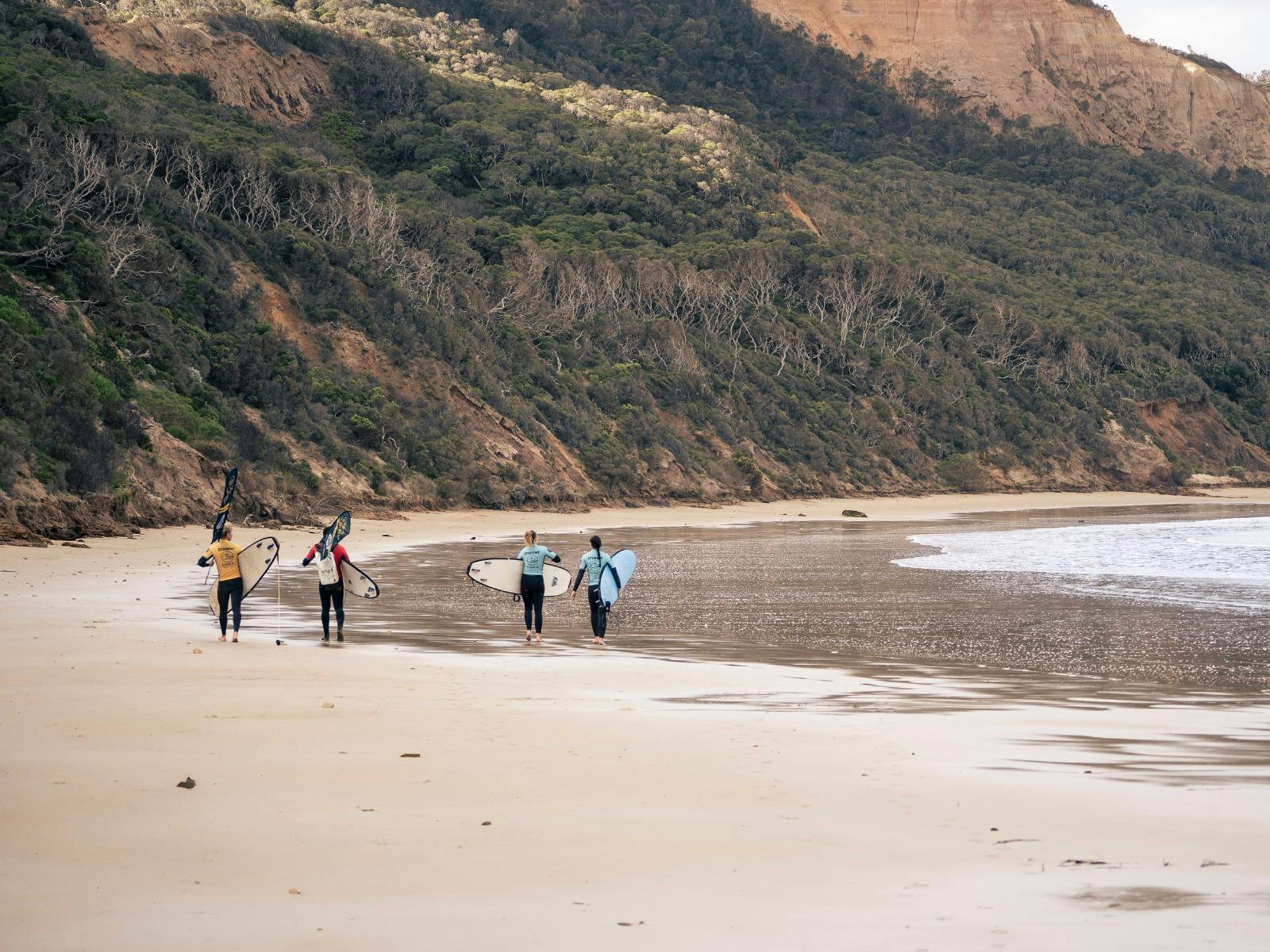 Escape the choas of the town beaches. Dawn Surf Co teaches you at the beaches only the locals know.