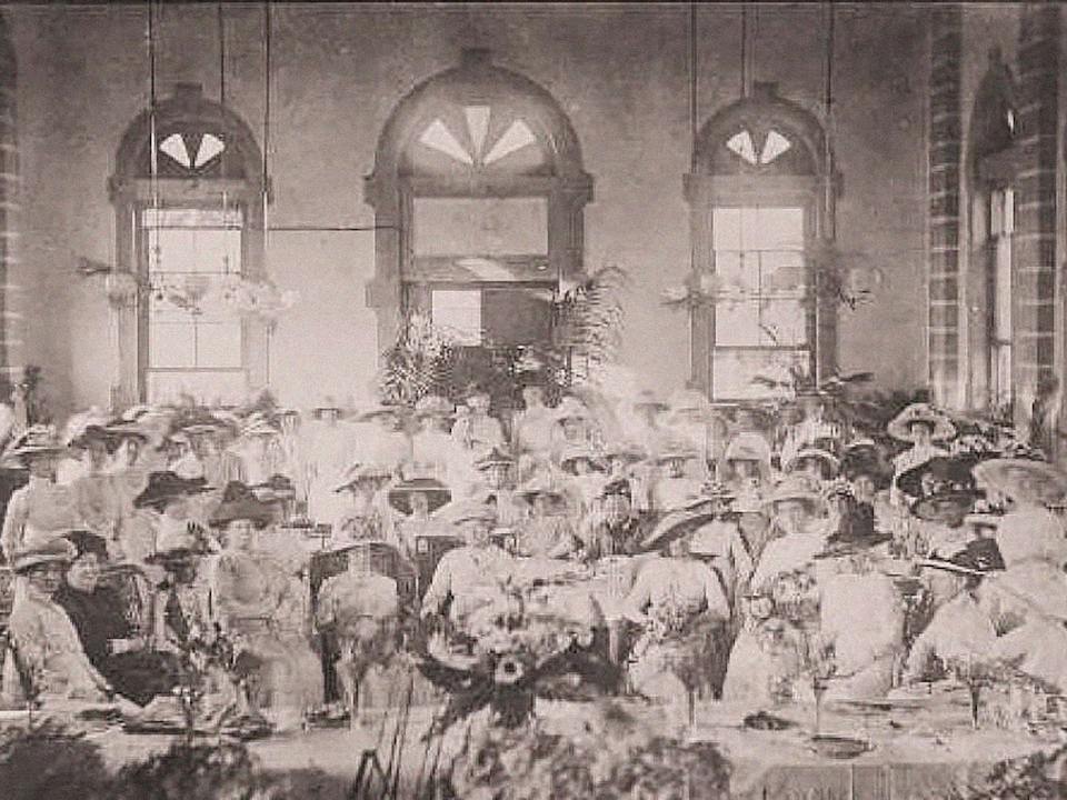 1913 - farewell for Mrs Strangman, wife of a Medical Officer, Town Hall.