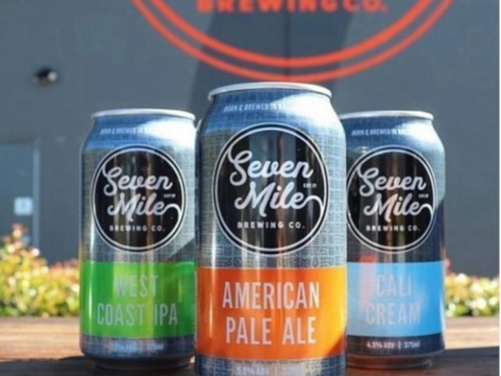 some of the beer at seven mile brewery