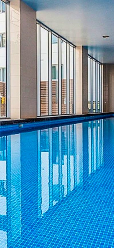 Indoor heated swimming pool