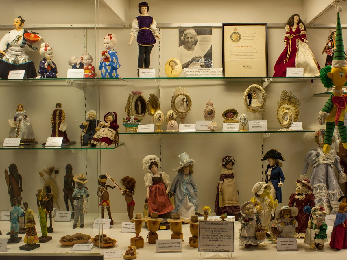 This collection was donated  by Millie McLachlan who collected dolls from all over the world.